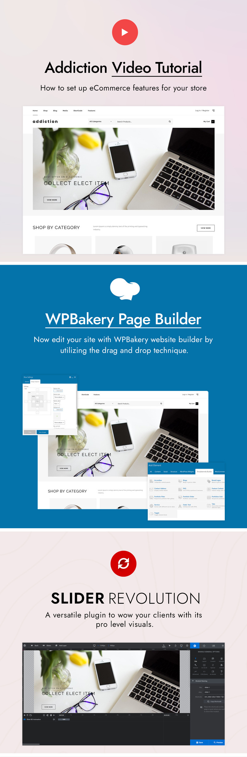 Addiction - Multipurpose WooCommerce Theme - Features Image 2