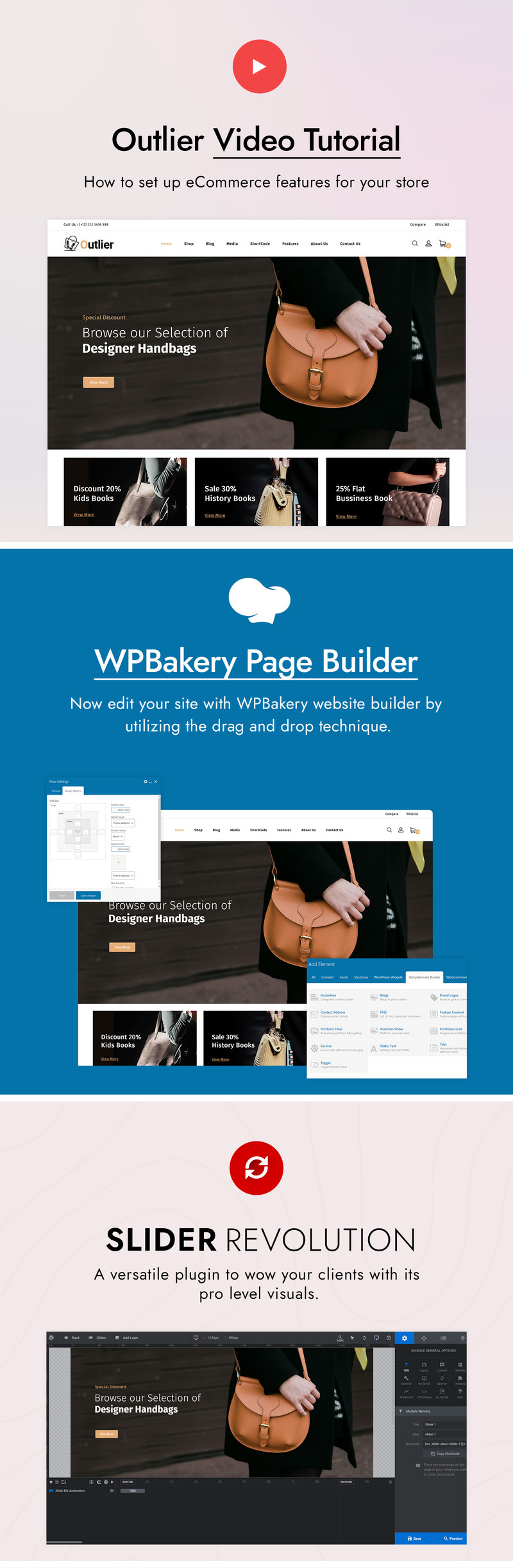 Outlier - Handbag Store WooCommerce Theme - Features Image 1