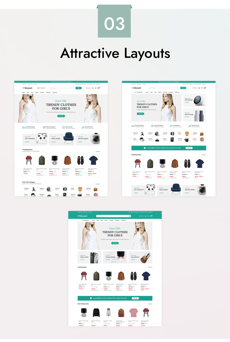 Slicmart - Elementor Multipurpose WooCommerce Theme - Features Image 1