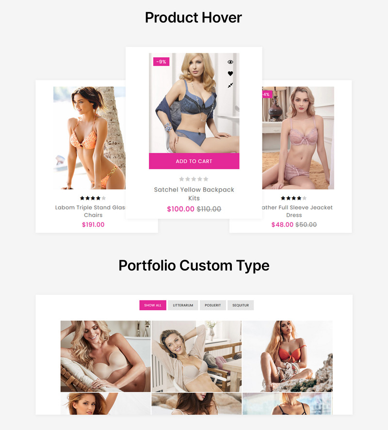 Blisse - Boutique en ligne de lingerie Thème WooCommerce - Features Image 4