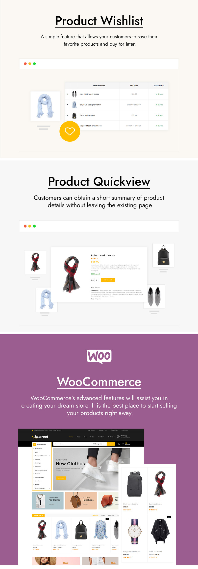 Fastreet - uniwersalny motyw WooCommerce - Obraz funkcji 3