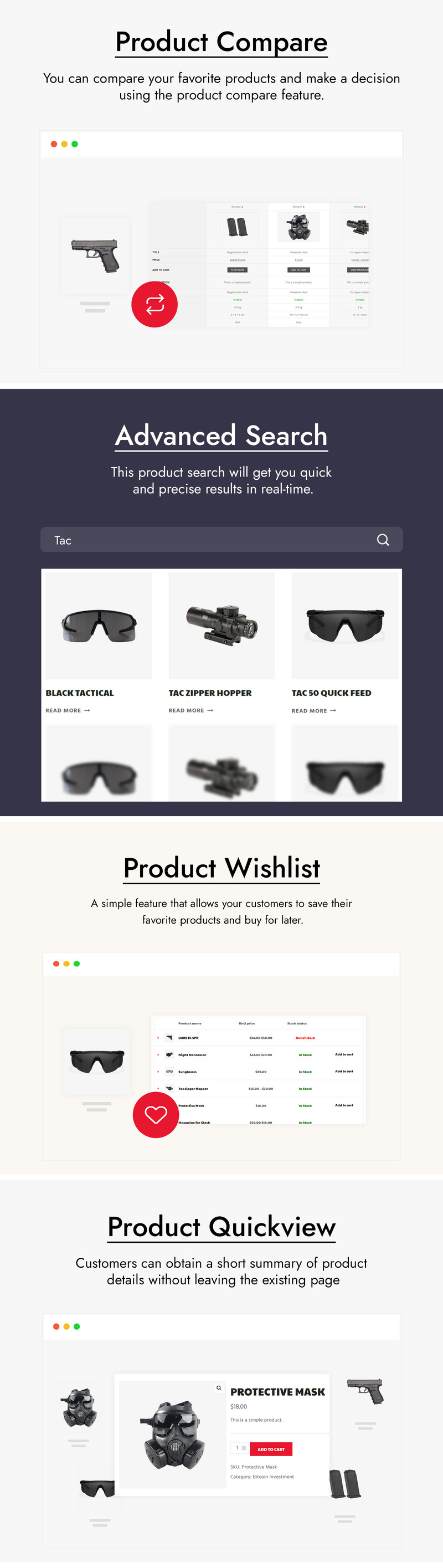 Weaponik – Shooting Club & Weapon Store WooCommerce Theme - Features Image 2