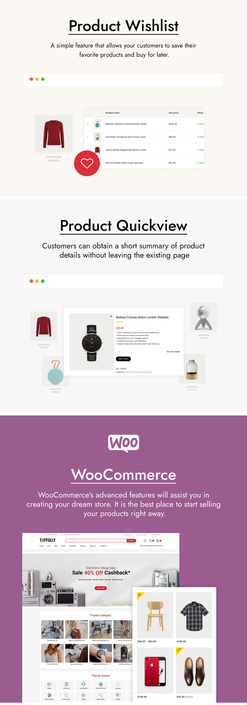 TopFully - Mega Shop Multipurpose WooCommerce Theme - Features Image 3