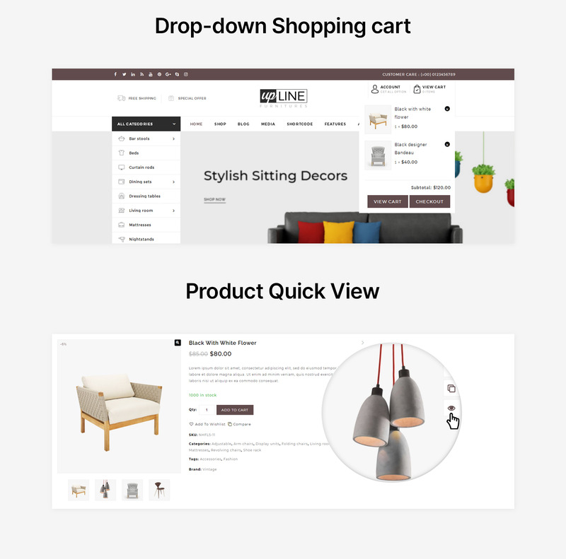 UpLine - Furniture Online Store WooCommerce Theme - Features Image 5