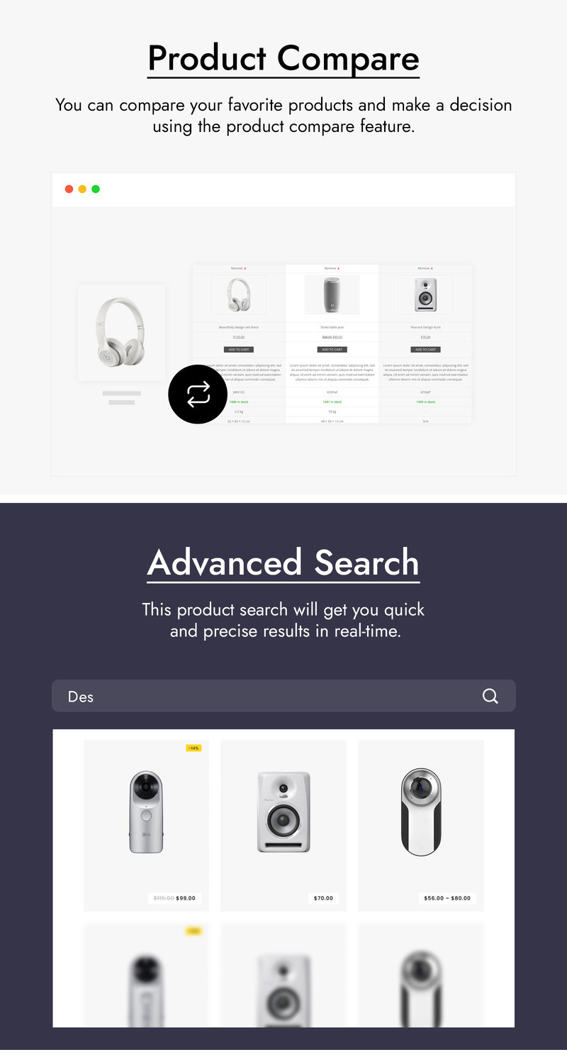 Addiction - Multipurpose WooCommerce Theme - Features Image 3