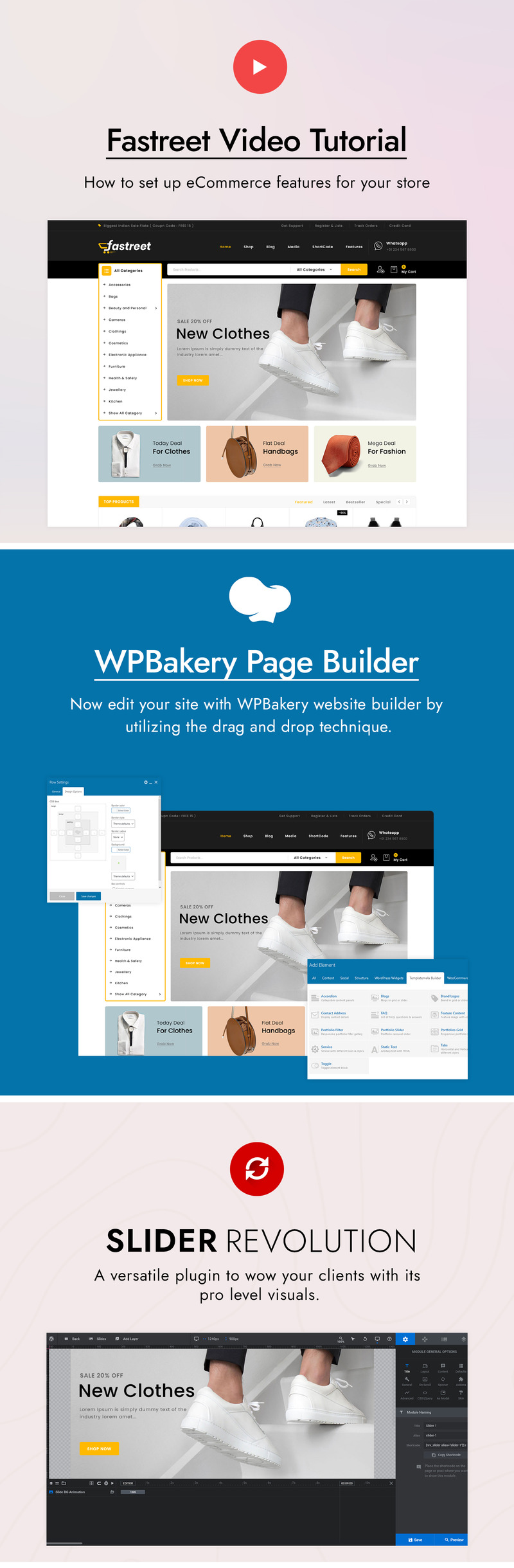 Fastreet - uniwersalny motyw WooCommerce - Obraz funkcji 1