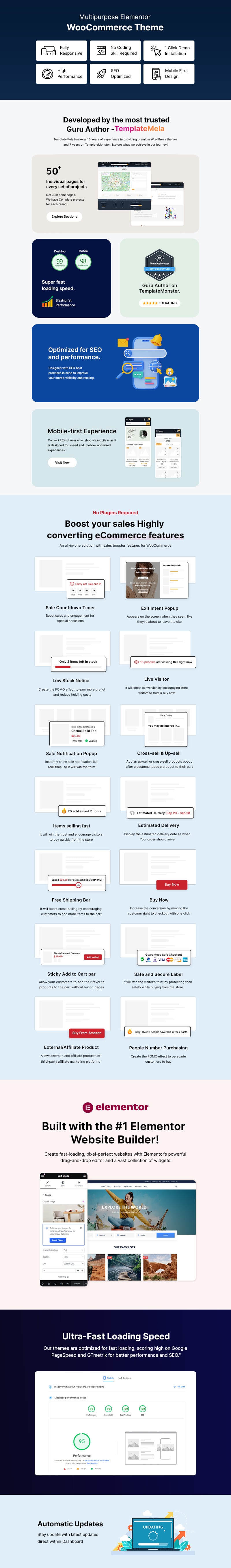 Clothest - Loja de moda e tema multiuso Elementor WooCommerce - Features Image 1