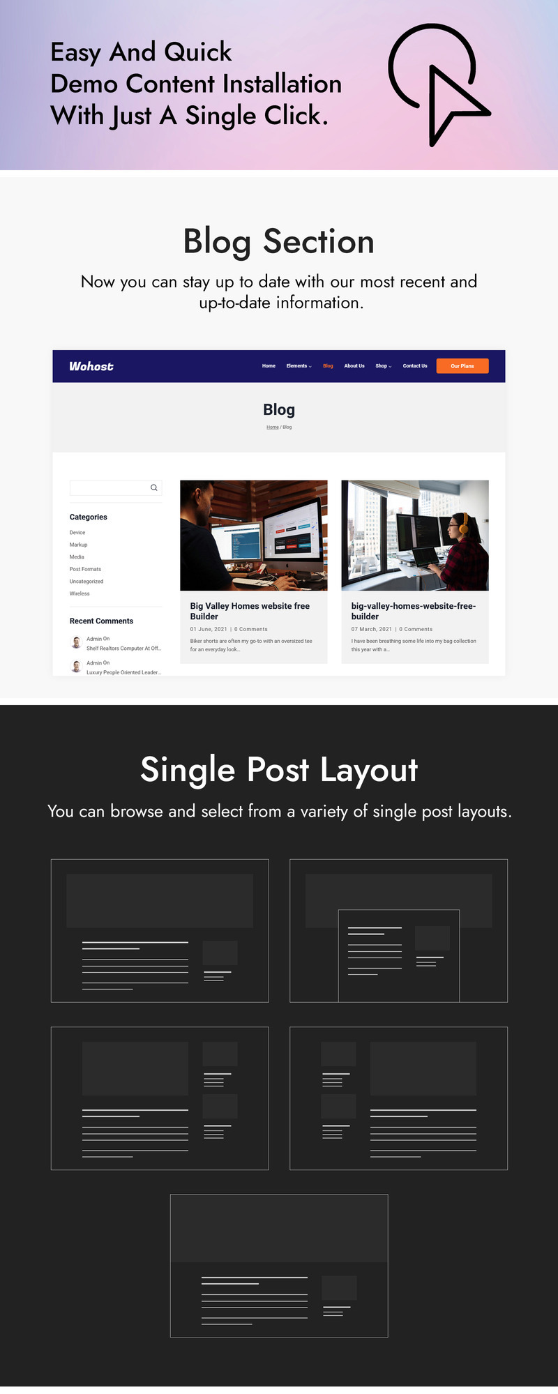 Wohost - Web Hosting WordPress Theme - Features Image 4