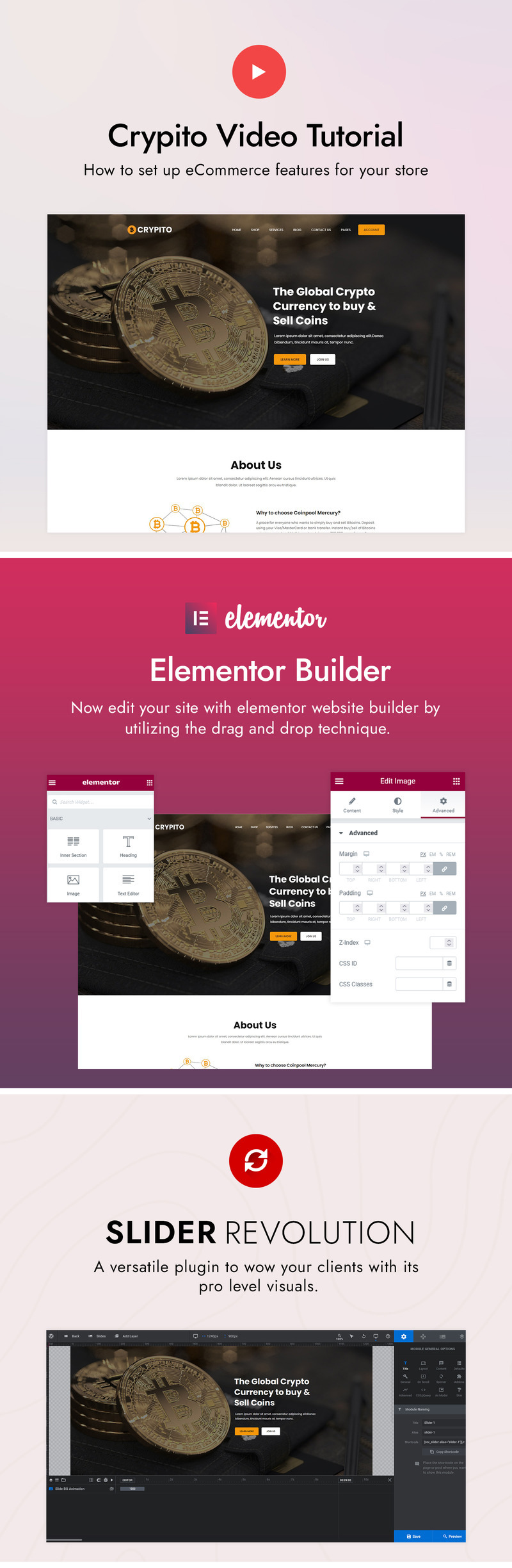 Crypito- Crypto Currency WordPress Theme - Features Image 3