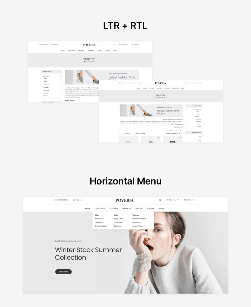Poveria - Multipurpose OpenCart 3 Theme for Fashion - Features Image 2