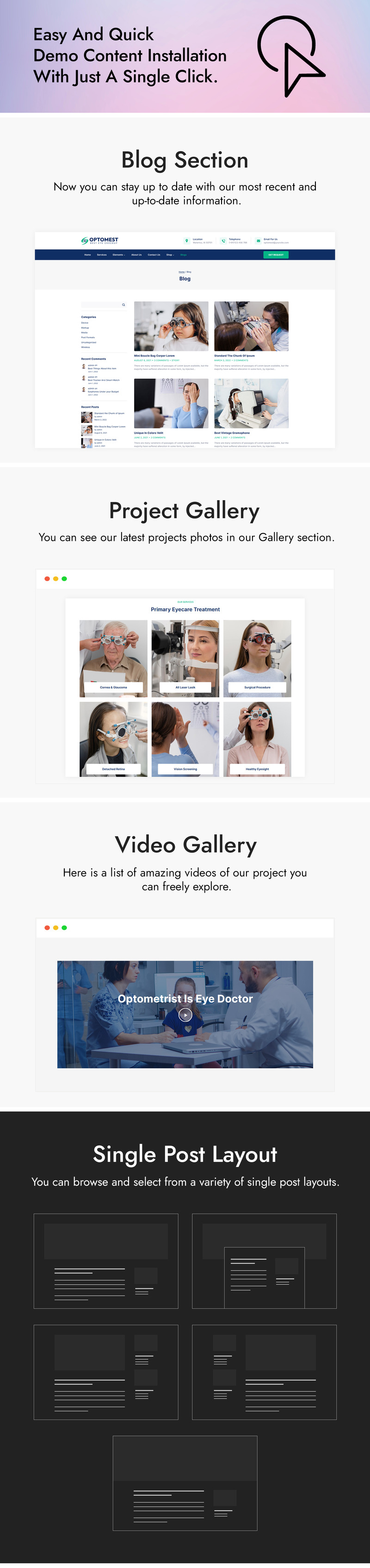 Optomest - Optometrist and Eye Care WordPress Theme - Features Image 4