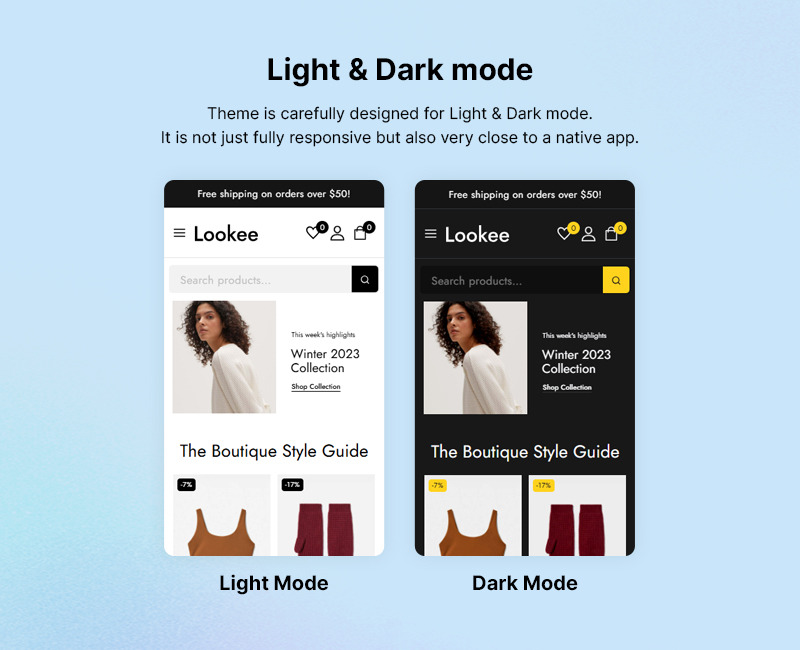 Lookee - Thème WooCommerce Elementor pour boutique de mode et bijoux - Caractéristiques de l’image 3
