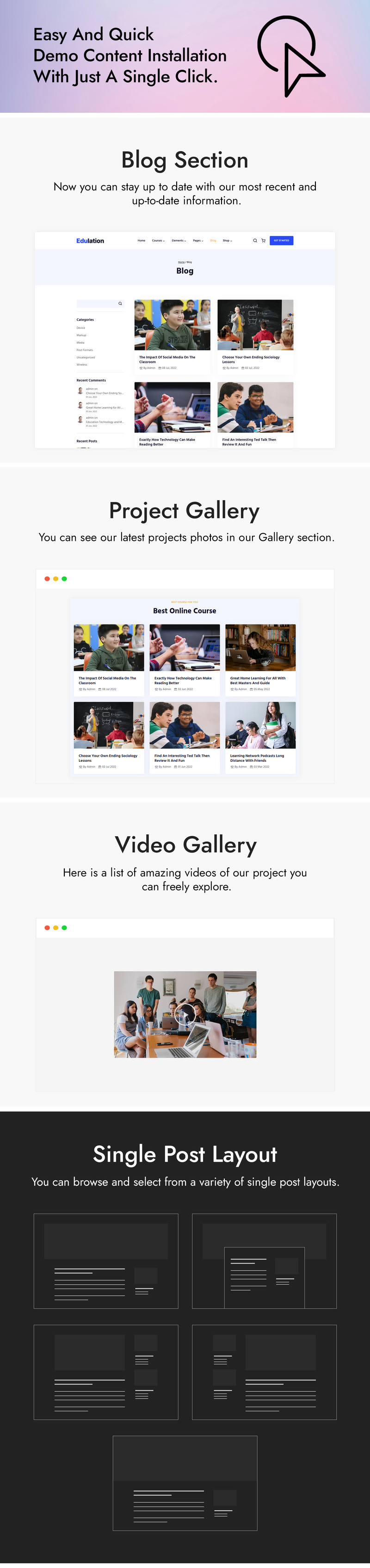 Edulation - Education WordPress Theme - Features Image 4