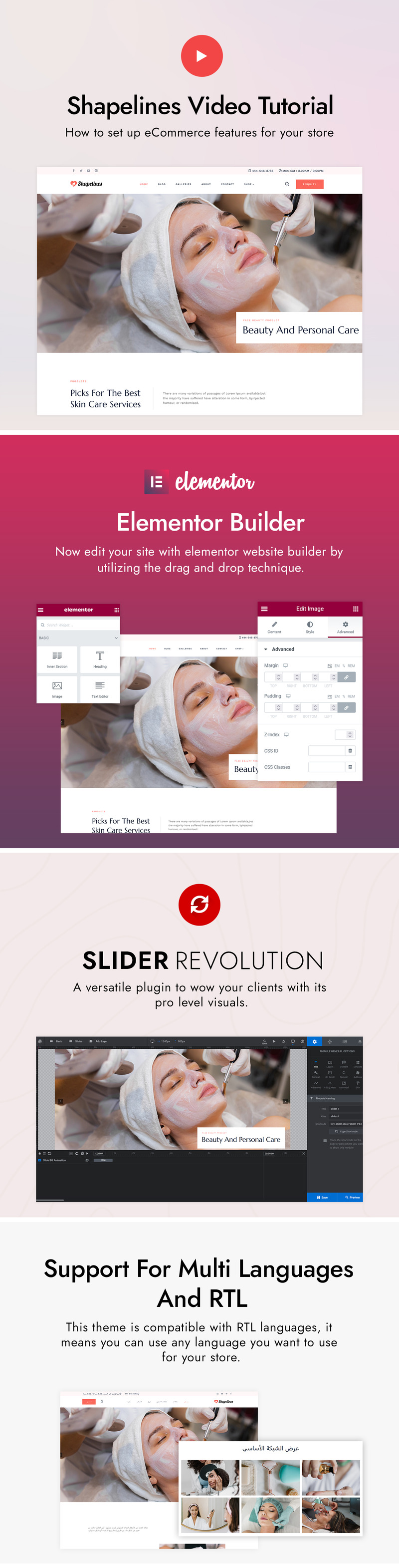 ShapeLines - Skin Beauty, Cosmetic and Medical WordPress Theme - Features Image 3