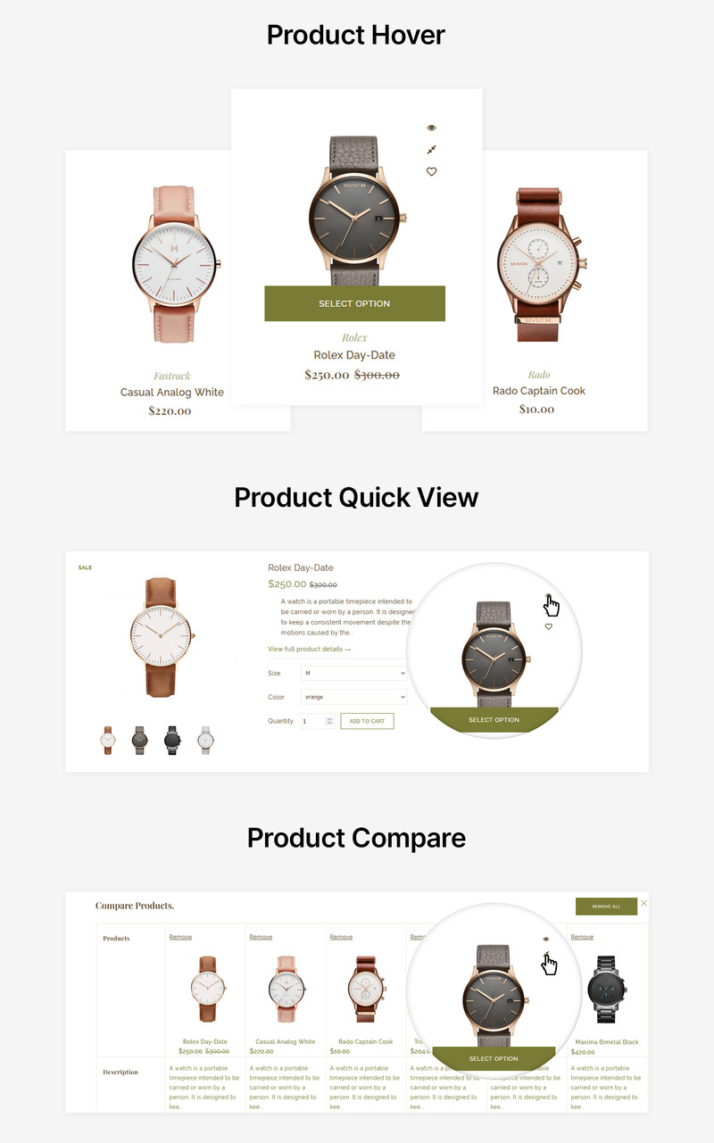 Timelex - Watch Store Shopify Theme - Features Image 3