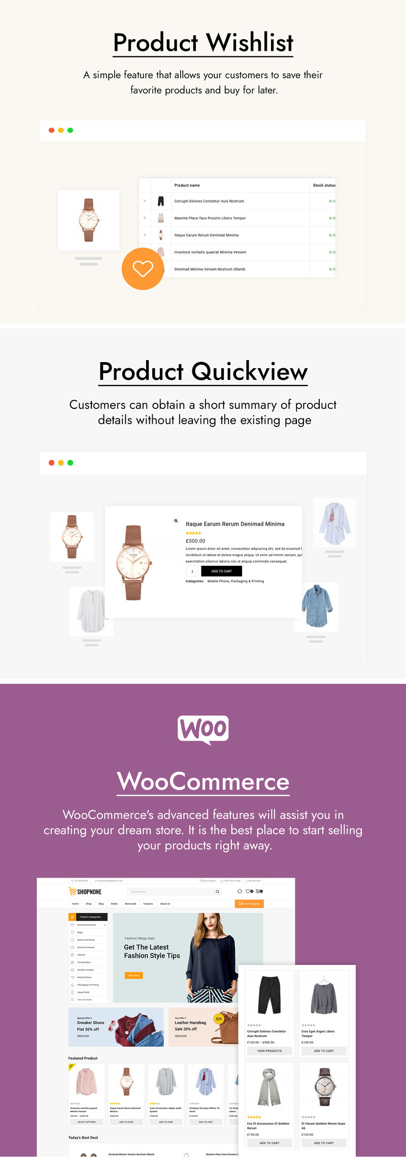 Shopnone - Mega Shop Multipurpose WooCommerce Theme - Features Image 3