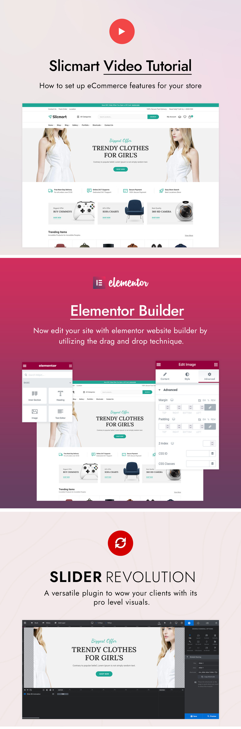 Slicmart - Elementor Multipurpose WooCommerce Theme - Features Image 2