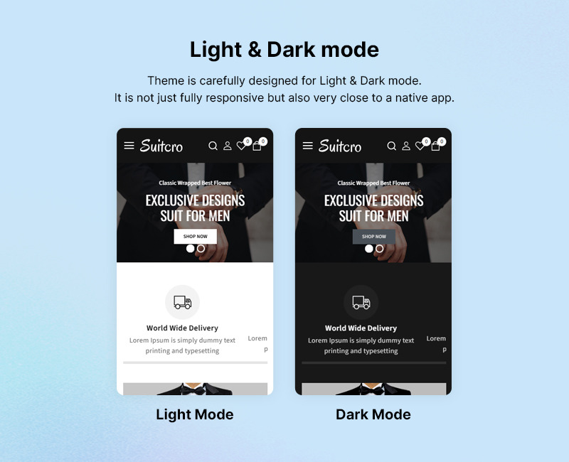 Suitcro – férfi öltöny, blézer, esküvői és férfidivat WooCommerce téma - Features Image 3