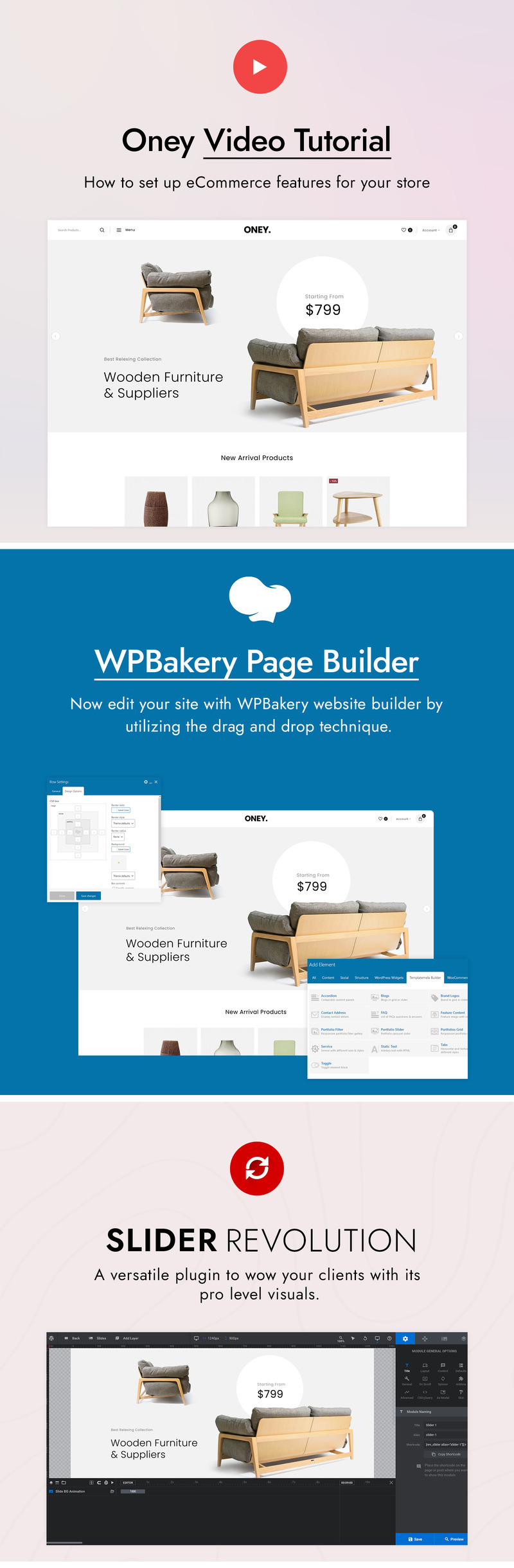 Oney - Furniture and Home Decor WooCommerce Theme - Features Image 1
