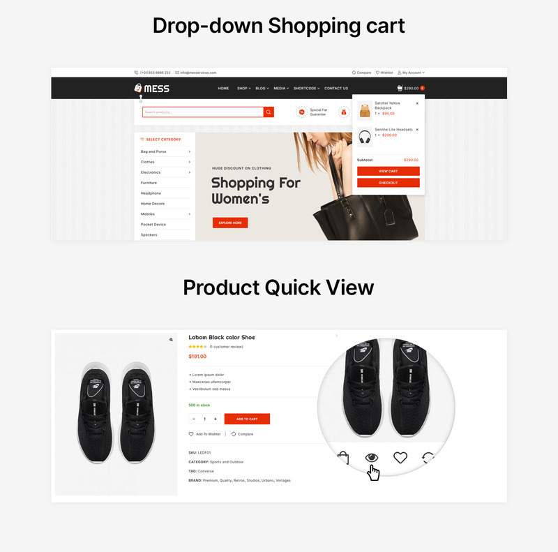 Mess - Modern Multipurpose WooCommerce Theme - Features Image 5