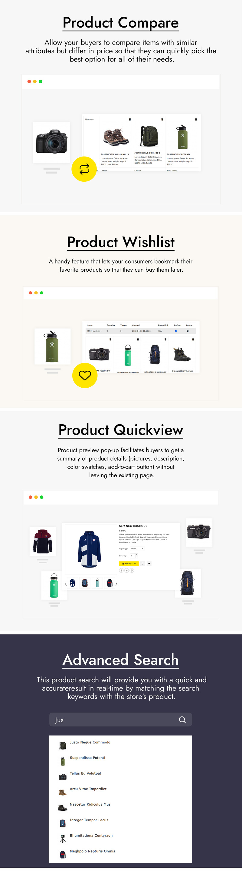 Voyage Sport and Travel Store PrestaShop Theme - Features Image 2