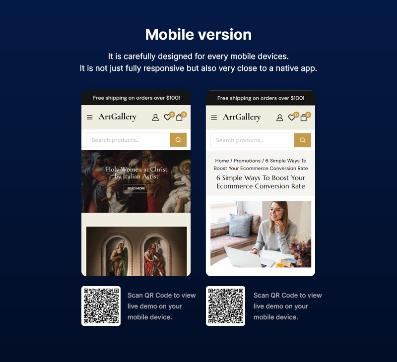ArtGallery - Muzeum i galeria sztuki Motyw WordPress Elementor - Obraz funkcji 2