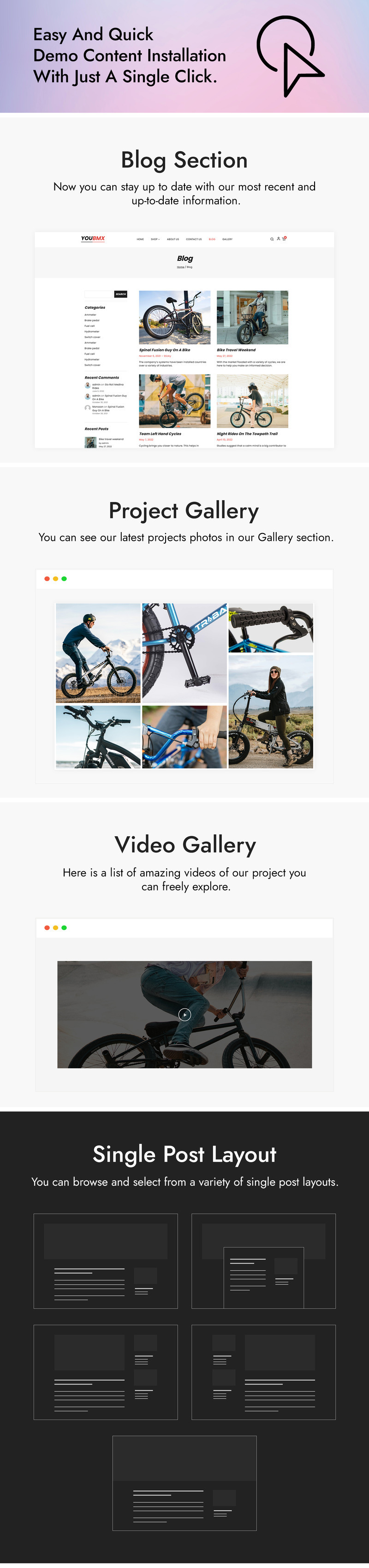 YOUBMX - BMS and Cycling WordPress Theme - Features Image 4