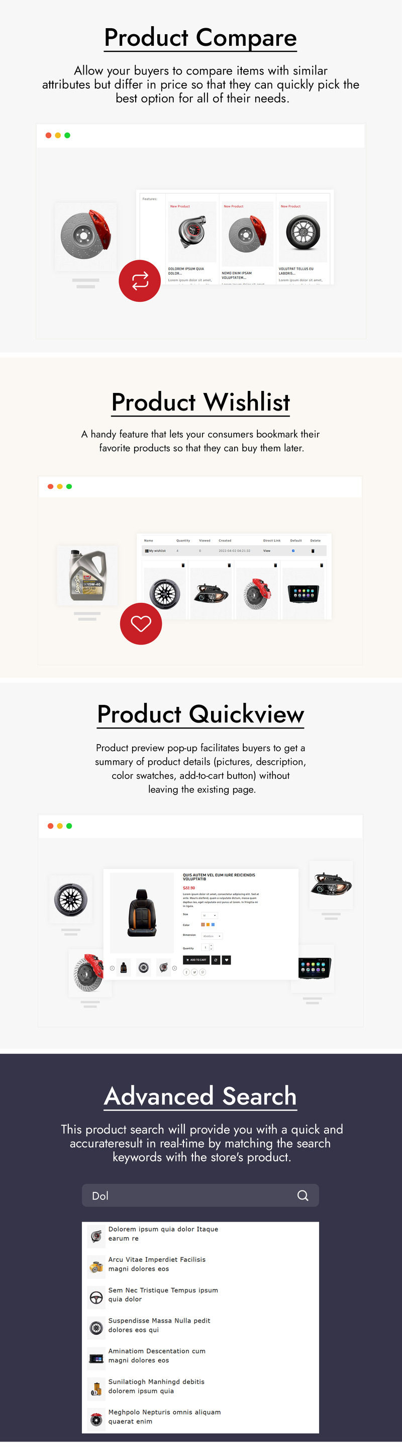 Autowey - Auto Parts Store Prestashop Theme - Features Image 2
