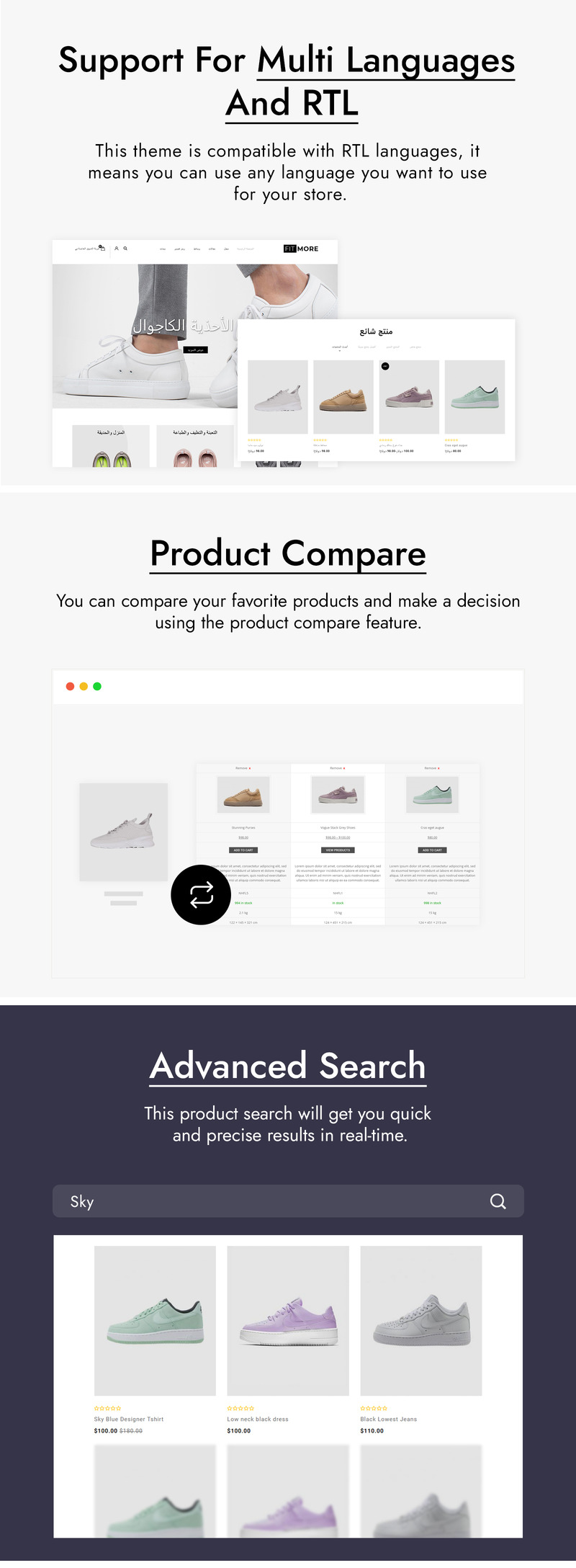 FitMore - Shoes WooCommerce Theme - Features Image 2
