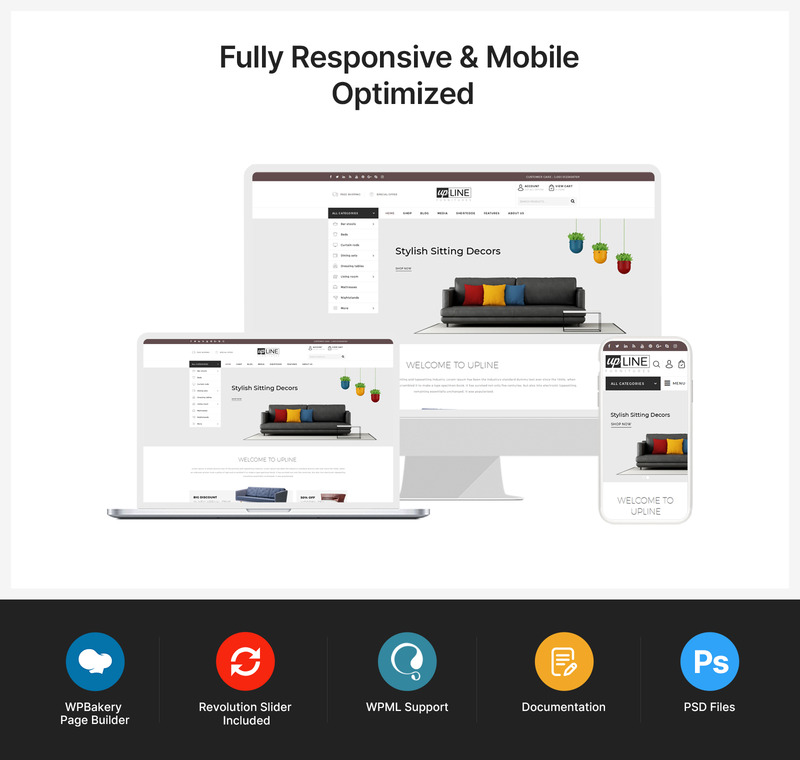 UpLine - Furniture Online Store WooCommerce Theme - Features Image 1