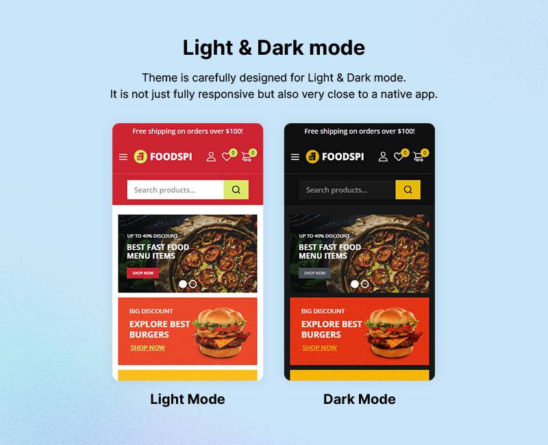 Foodspi - Thème WooCommerce pour restauration rapide, pizza, bistrot, café et restaurant - Caractéristiques de l’image 3