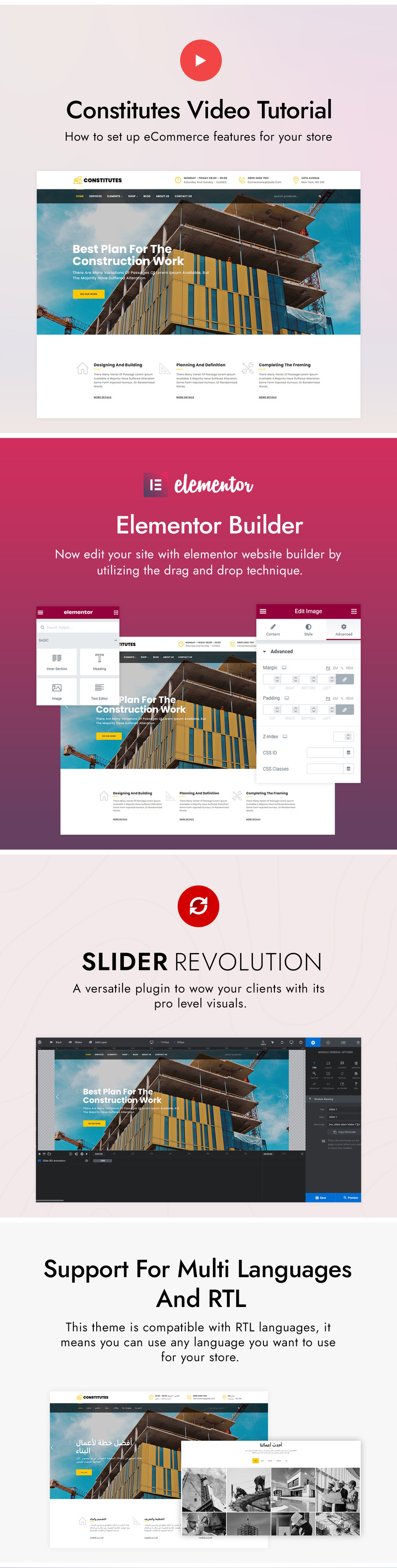 Konstituiert - Gebäude und Konstruktion WordPress Theme - Eigenschaften Bild 3
