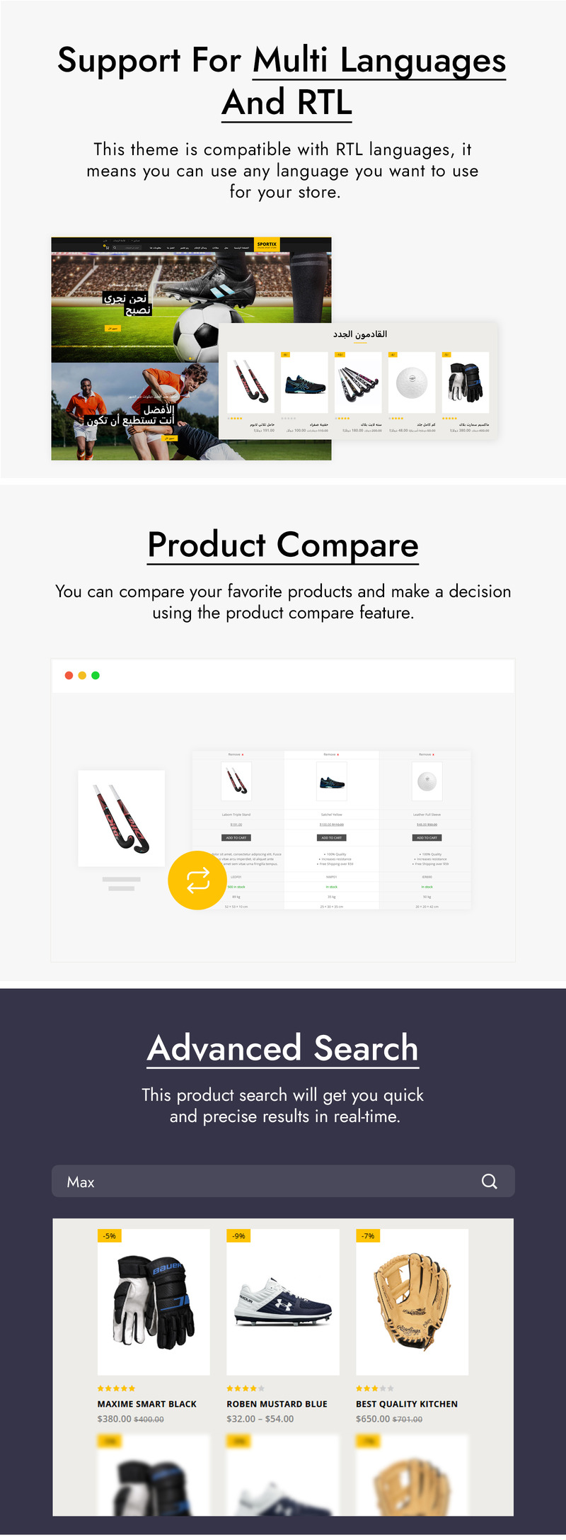 Sportix - Sports Store Woocommerce Theme - Features Image 2