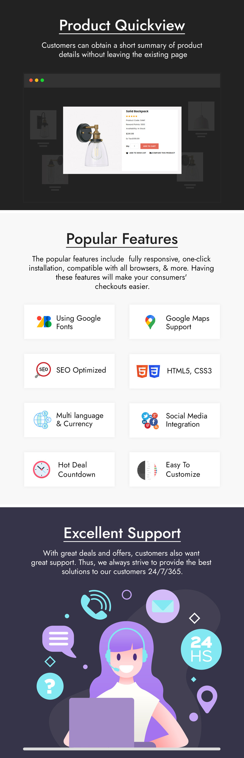 Hanging - Lighting Store OpenCart Template - Features Image 3