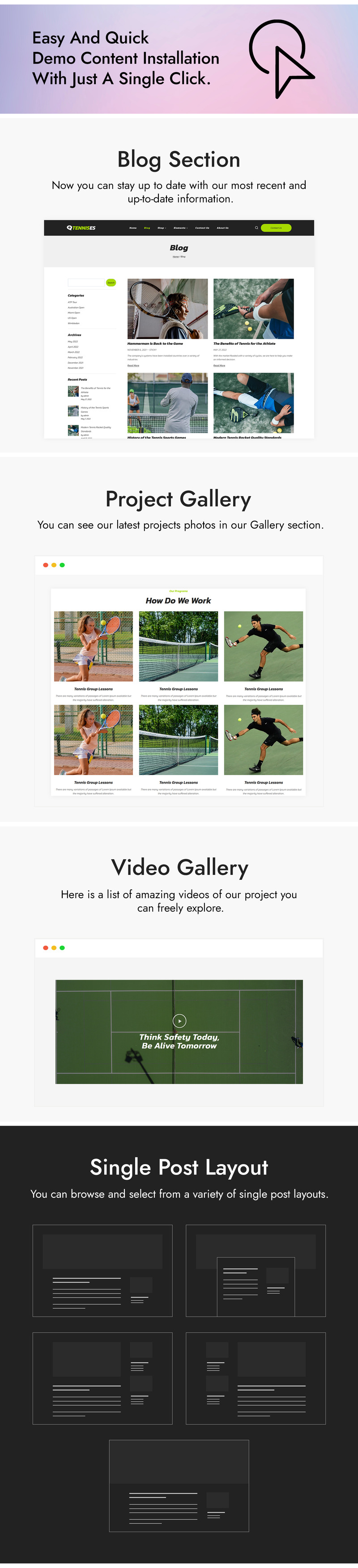 Tenis - Tenis ve Spor Kulübü WordPress Teması - Features Image 4