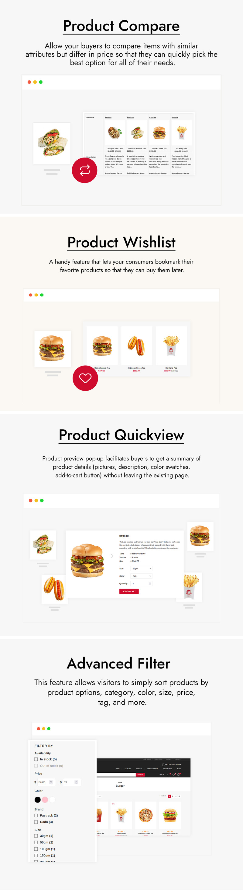 FoodPice - Restaurant Store Shopify Theme - Features Image 2