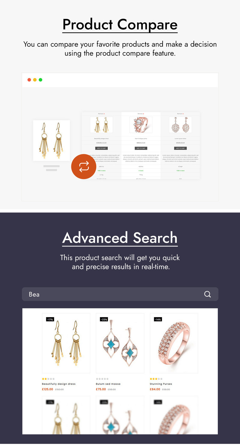 Beliez - Jewelry Shop WooCommerce Theme - Features Image 2