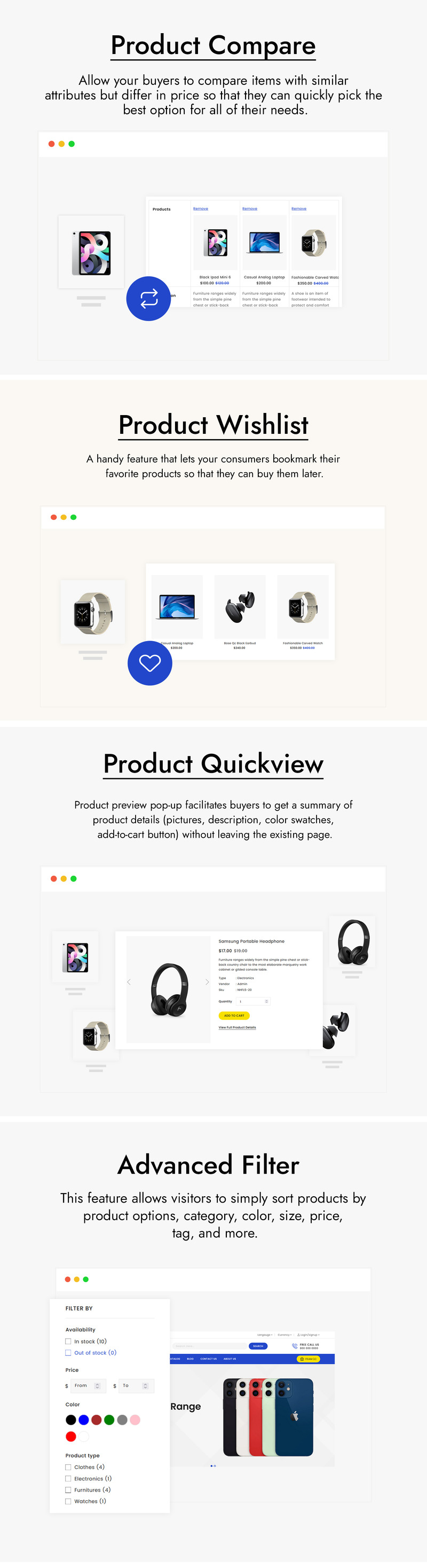Electrils - Electronics Store Shopify Theme - Features Image 2