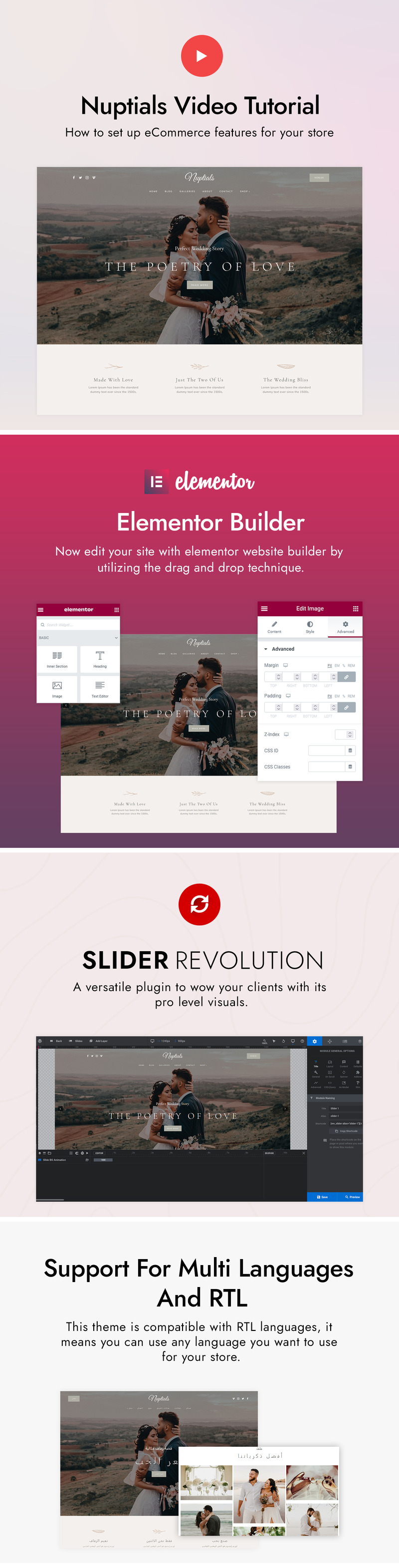 Nuptials - Wedding and Planner WordPress Theme - Features Image 3