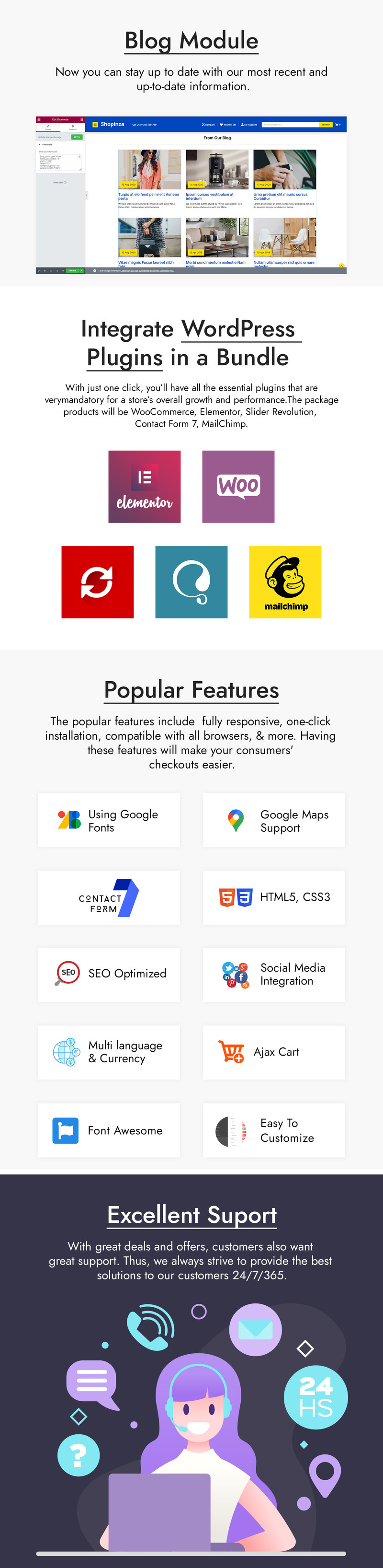 Shopinza - Electronic and Fashion WooCommerce Theme - Features Image 4