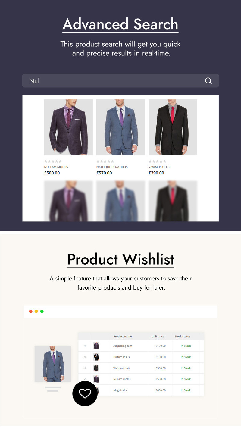 Suit - Men's Fashion WooCommerce Theme - Features Image 2