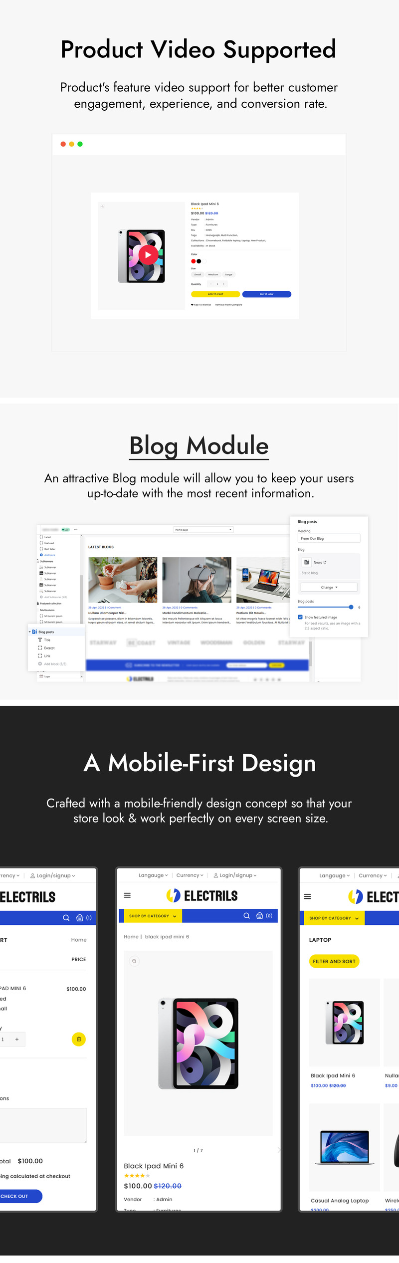 Electrils - Electronics Store Shopify Theme - Features Image 3