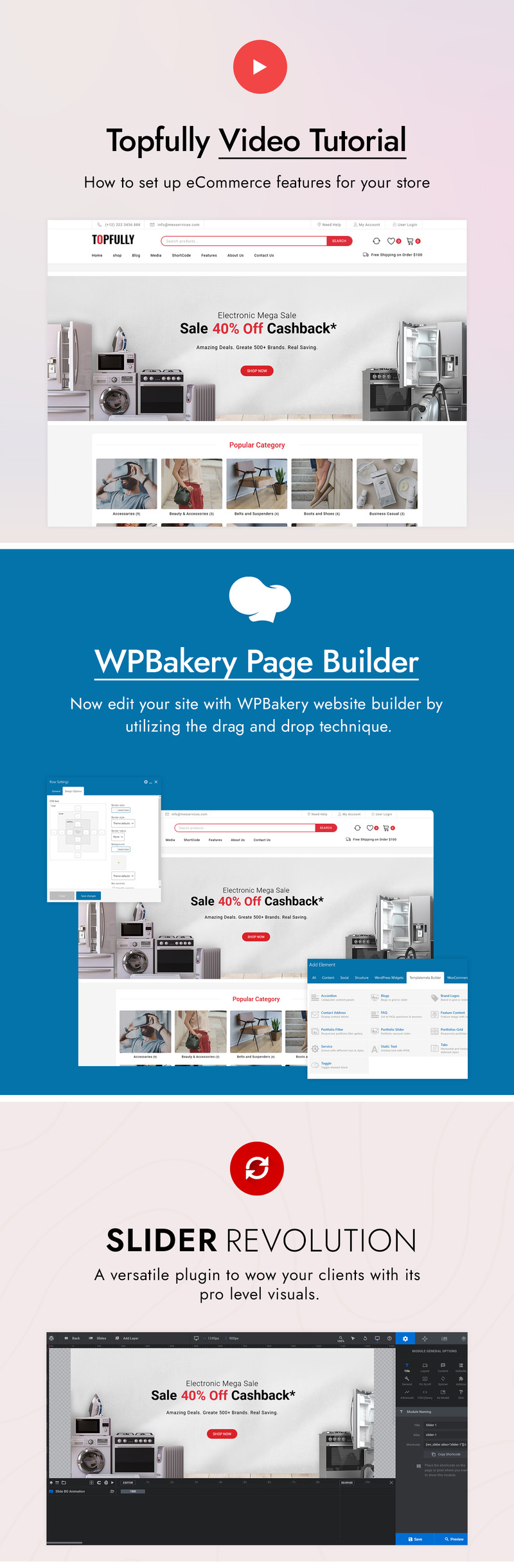TopFully - Mega Shop Multipurpose WooCommerce Theme - Features Image 1