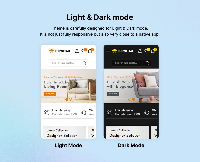 Furnitax - Loja de móveis, decoração para casa e shopping de interiores e loja de madeira Tema WooCommerce - Features Image 3
