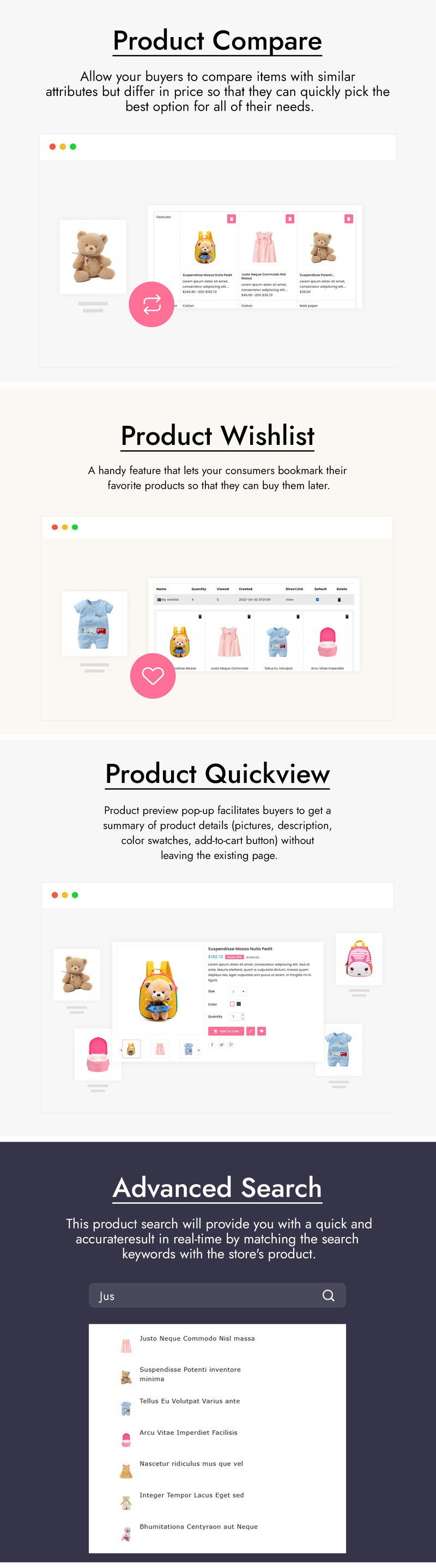 Kidcrod - Kids Fashion and Toy Store PrestaShop Theme - Features Image 2
