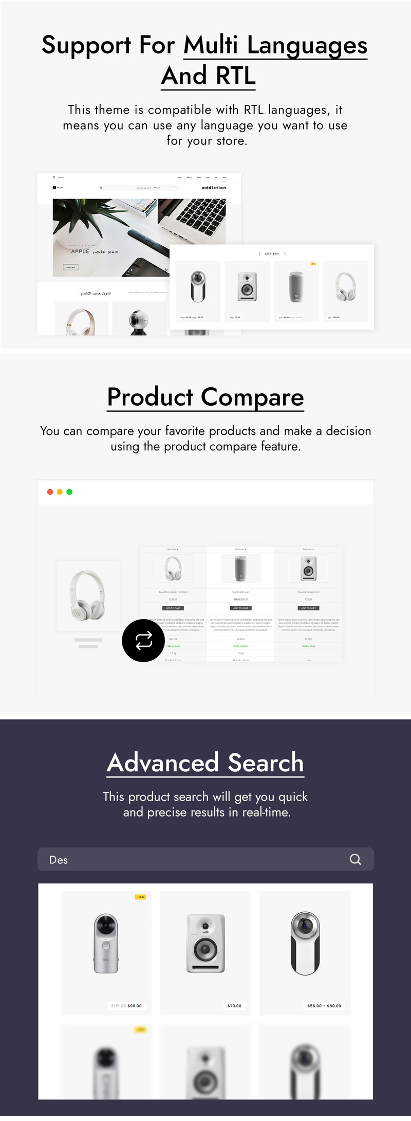 Addiction - Multipurpose WooCommerce Theme - Features Image 3