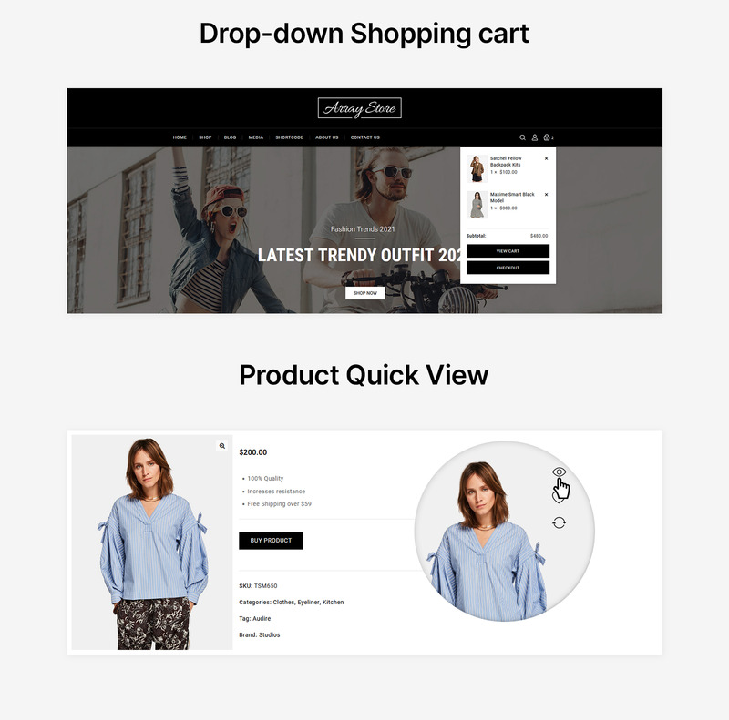 Array Store - Fashion WooCommerce Theme - Features Image 5