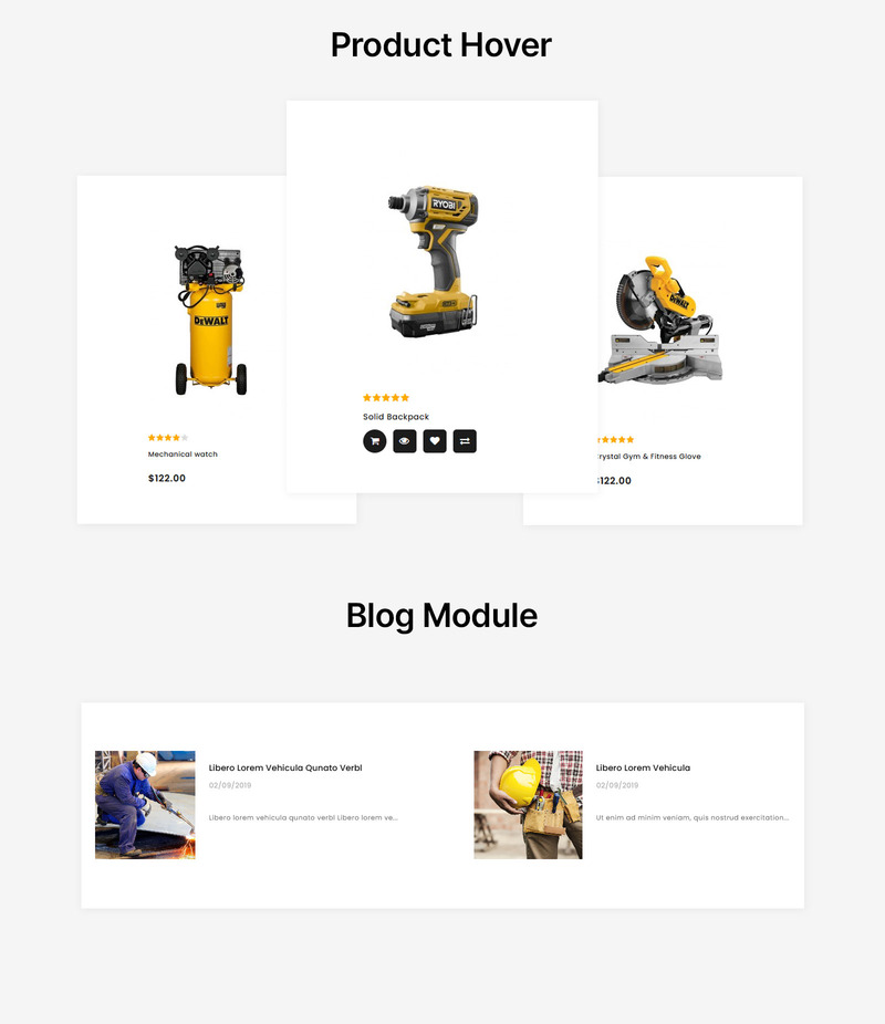 Tools Arts - Modèle OpenCart de Power Tools Store - Image 4