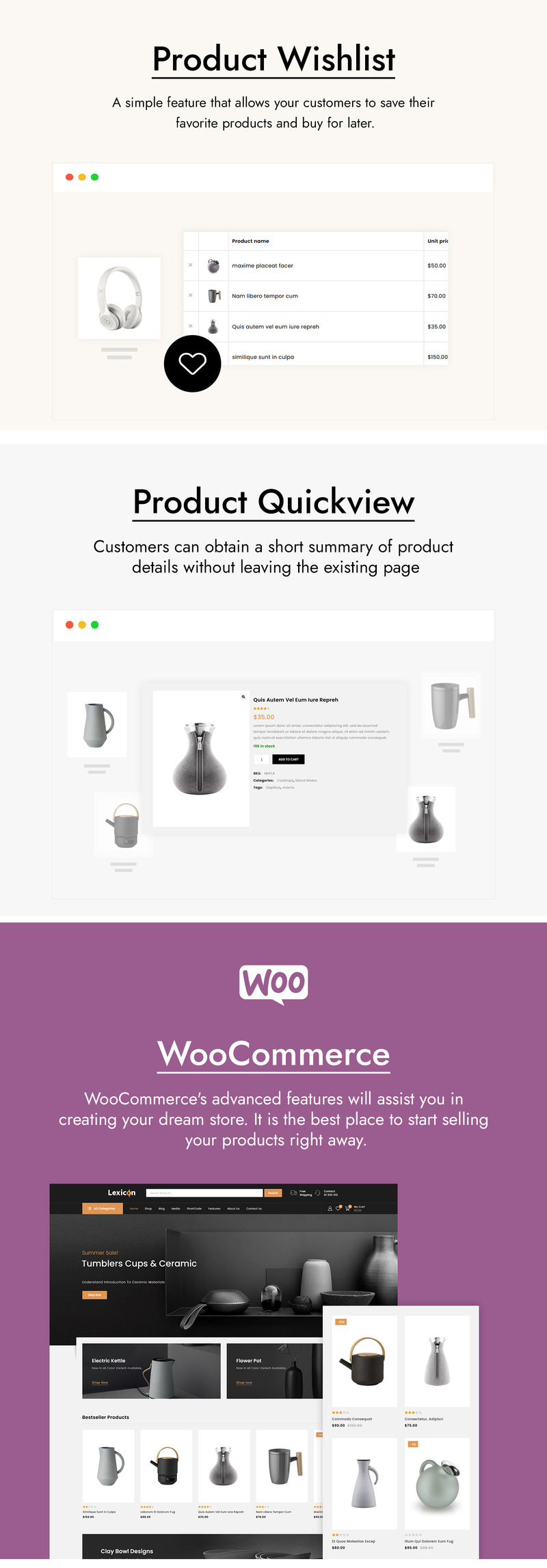 Lexicon - Sanat ve Galeri Mağazası WooCommerce Teması - Features Image 3