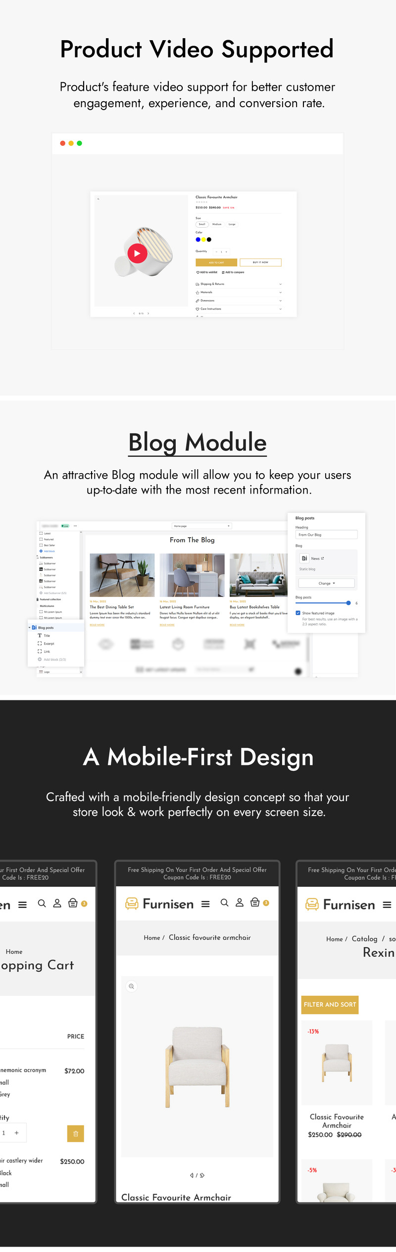 Furnisen - Home Decor and Furniture Shopify Theme - Features Image 3